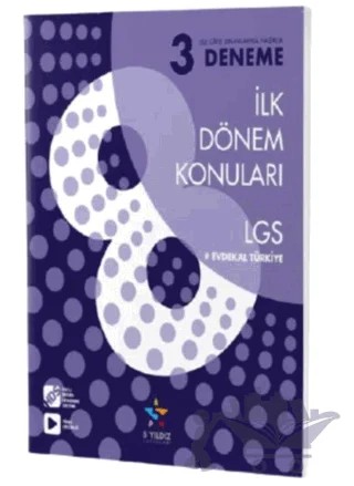 LGS İlk Dönem Konuları 3'Lü Deneme – Kolektif – 5 Yıldız Yayınları kitap kapağı