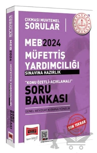 2024 Çıkması Muhtemel MEB Müfettiş Yardımcılığı Sınavlarına Hazırlık Konu Özetli Soru Bankası (Genel Mevzuat Kısmına Yönelik) – Kolektif – Yargı Yayınevi kitap kapağı