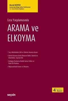 Ceza YargılamasındaArama ve Elkoyma – Murat Koper – Seçkin Yayıncılık kitap kapağı