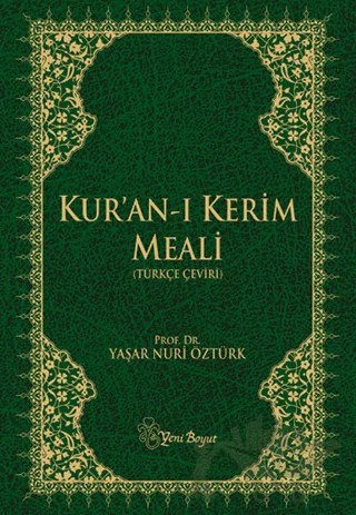 Kur'an-ı Kerim Meali (Hafız Boy) – Yaşar Nuri Öztürk – Yeni Boyut Yayınları kitap kapağı