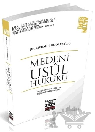 Medeni Usul Hukuku Konu Anlatımı – Mehmet Kodakoğlu – Savaş Yayınevi kitap kapağı