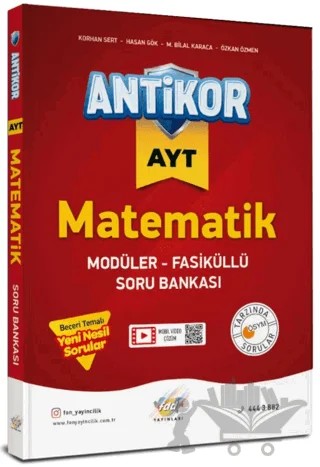 AYT Matematik Soru Bankası – Korhan Sert, Hasan Gök, Muhammed Bilal Karaca, Özkan Özmen – Antikor Yayınları kitap kapağı