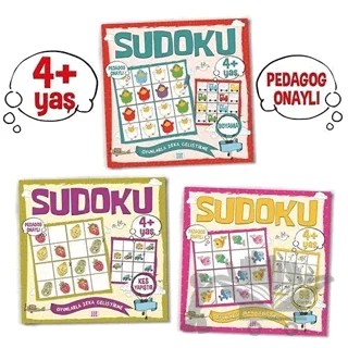 Çocuklar İçin Sudoku Seti (4+ Yaş) (3 Kitap Takım) – Kolektif – Dokuz Çocuk kitap kapağı