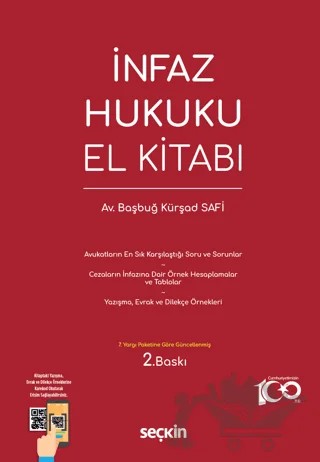 İnfaz Hukuku El Kitabı – Başbuğ Kürşad Safi – Seçkin Yayıncılık kitap kapağı