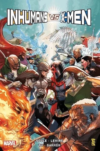 Inhumans vs X-Men – Charles Soule, Jeff Lemire – Gerekli Şeyler Yayıncılık kitap kapağı