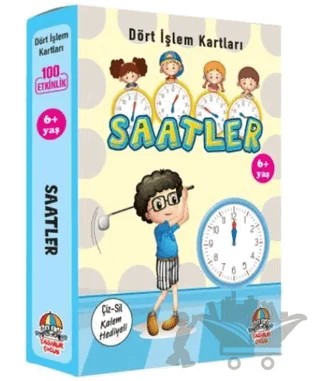 Saatler - Dört İşlem Kartları 6+ Yaş – Kolektif – Yağmur Çocuk kitap kapağı
