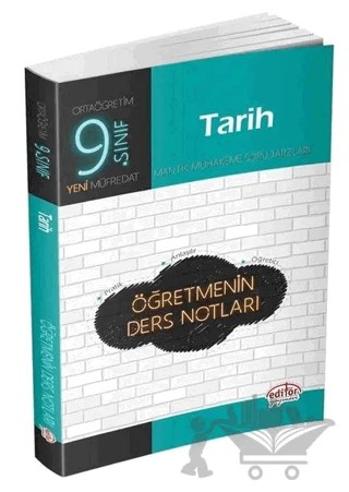 9. Sınıf Tarih Öğretmenin Ders Notları – Kolektif – Editör Yayınevi kitap kapağı
