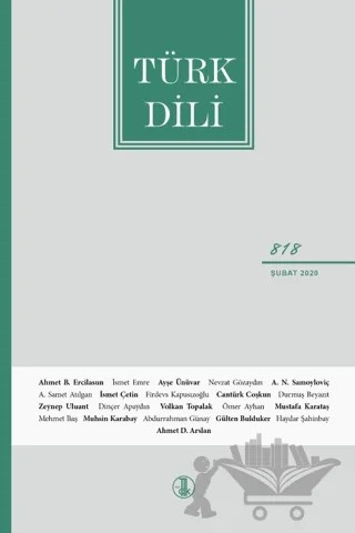 Türk Dili Dergisi Sayı: 818 Şubat 2020 – Türk Dil Kurumu Yayınları kitap kapağı