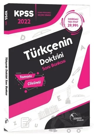 2022 KPSS Türkçenin Doktrini Soru Bankası – Kolektif – Doktrin Yayınları kitap kapağı