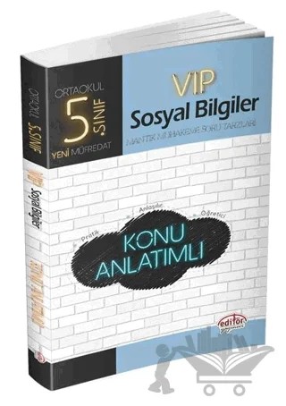 5. Sınıf VIP Sosyal Bilgiler Konu Anlatımlı – Kolektif – Editör Yayınevi kitap kapağı