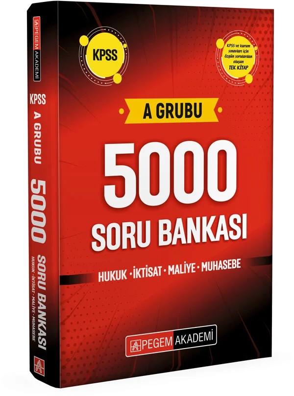 KPSS A Grubu 5000 Soru Bankası – Pegem Akademi Yayıncılık kitap kapağı