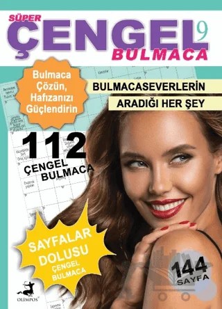 Süper Çengel Bulmaca 9 – Celal Kodamanoğlu – Olimpos Yayınları kitap kapağı