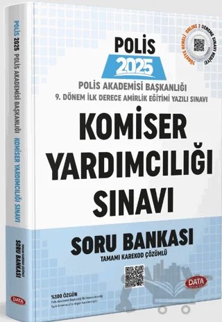 Polis Akademisi Başkanlığı 9. Dönem İlk Derece Amirlik Eğitimi (Komiser Yardımcılığı) Yazılı Sınavı Soru – Kolektif – Data Yayınları kitap kapağı