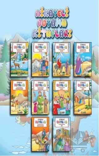 Hikayeli Boyama Seti (10 Kitap) – Kolektif – Siyer Çocuk Yayınları kitap kapağı