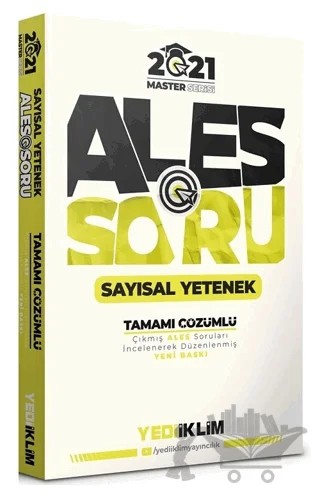 2021 ALES Sayısal Yetenek Tamamı Çözümlü Soru Bankası – Kolektif – Yediiklim Yayınları kitap kapağı
