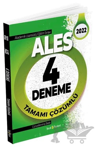 2022 ALES Tamamı Çözümlü 4 Deneme – Kolektif – Tercih Akademi Yayınları kitap kapağı