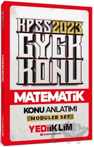 2023 KPSS Genel Yetenek Matematik Konu Anlatımı – Kolektif – Yediiklim Yayınları kitap kapağı