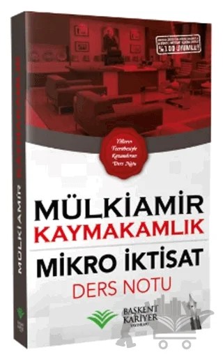 2021 Mülkiamir Kaymakamlık Mikro İktisat Ders Notu – Kolektif – Başkent Kariyer Yayınları kitap kapağı