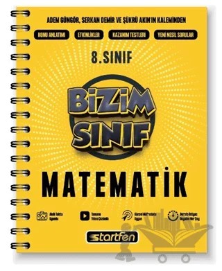 8. Sınıf Matematik Bizim Sınıf Defter – Kolektif – Startfen Yayınları kitap kapağı