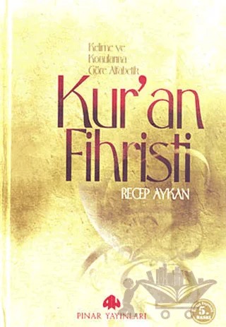Kur’an Fihristi – Recep Aykan – Pınar Yayınları kitap kapağı