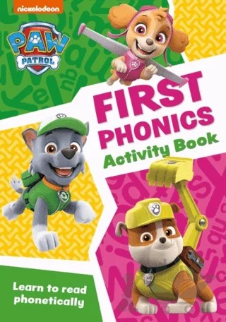 AW Patrol First Phonics Activity Book – Collins Preschool – Nickelodeon kitap kapağı