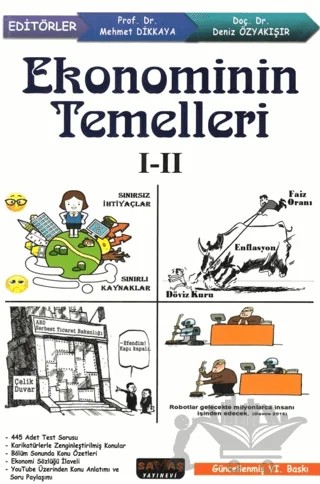 Ekonominin Temelleri I - II – Deniz Özyakışır, Mehmet Dikkaya – Savaş Yayınevi kitap kapağı