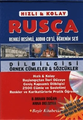 Hızlı ve Kolay Rusça Kasetli Öğrenim Seti 2 Kitap - 7 CD – Bekir Orhan Doğan – Beşir Kitabevi kitap kapağı