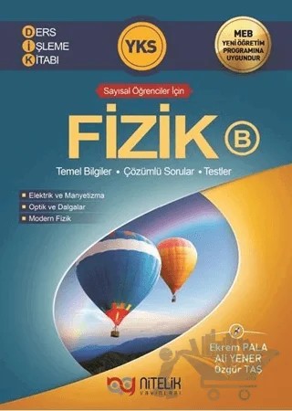 Nitelik YKS TYT AYT Fizik B Ders İşleme Kitabı – Ali Yener, Ekrem Pala, Özgür Taş – Nitelik Yayınları kitap kapağı