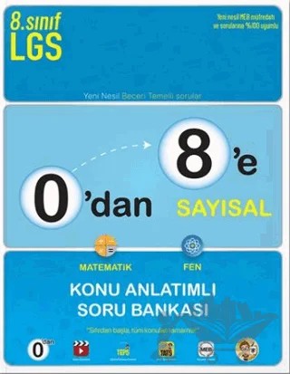 0'dan 8'e Sayısal Konu Anlatımlı Soru Bankası – Kolektif – Tonguç Akademi kitap kapağı