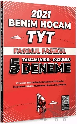 YKS TYT 5 Deneme Fasikül Video Çözümlü – Kolektif – Benim Hocam Yayınları kitap kapağı