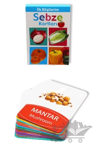 Sebze Kartları - İlk Bilgilerim – Kolektif – Çocuk Gezegeni kitap kapağı