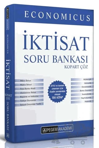 KPSS A Grubu Economicus İktisat Kopart Çöz Soru Bankası – Kolektif – Pegem Akademi Yayıncılık kitap kapağı