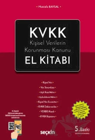 KVKK Kişisel Verilerin Korunması Kanunu El Kitabı – Mustafa Baysal – Seçkin Yayıncılık kitap kapağı