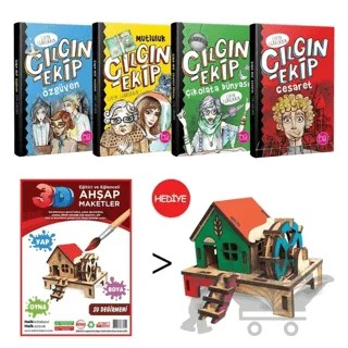 Çılgın Ekip 4 Kitap Takım (Su Değirmeni 3D Ahşap Maket Hediyeli) – Kolektif – Halk Kitabevi kitap kapağı