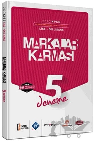 2020 KPSS Markalar Karması Lise Ön Lisans GYGK 5 Deneme PDF Çözümlü – Kolektif – Marka Yayınları kitap kapağı