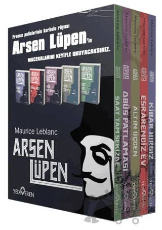 Arsen Lüpen Kutulu 5 Kitap Set – Maurice Leblanc – Yediveren Yayınları kitap kapağı