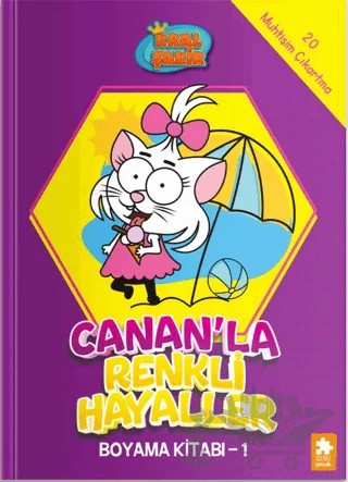 Kral Şakir - Canan’la Renkli Hayaller Boyama Kitabı- 1 – Kolektif – Eksik Parça Yayınları kitap kapağı