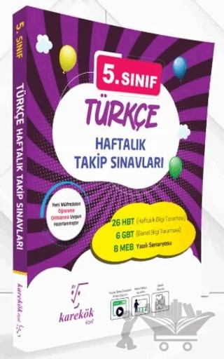 5. Sınıf Türkçe Haftalık Takip Sınavları – Kolektif – Karekök Yayıncılık kitap kapağı