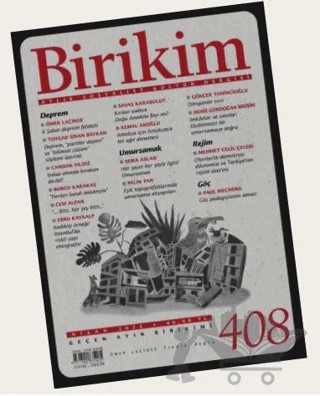 Birikim Aylık Sosyalist Kültür Dergisi Sayı: 408 Nisan 2023 – Birikim Yayınları kitap kapağı