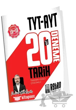 TYT-AYT Tarih 20'li Deneme – Mehmet Celal Özyıldız – Retro Yayıncılık kitap kapağı