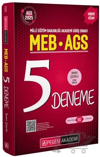 2025 MEB-AGS Tamamı Çözümlü 5 Deneme – Kollektif – Pegem Akademi Yayıncılık kitap kapağı