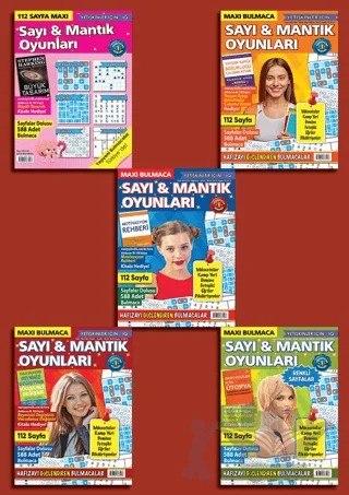 Sayı ve Mantık Oyunları 5’Li Set – Kolektif – Maxi Yayıncılık kitap kapağı
