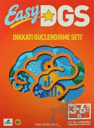 Easy Dikkati Güçlendirme Seti 3/6 Yaş B – Osman Abalı – Adeda Yayınları kitap kapağı