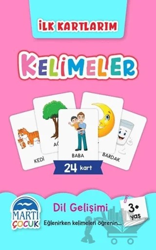 Kelimeler - İlk Kartlarım – Kolektif – Martı Çocuk Yayınları kitap kapağı