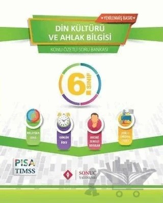 6. Sınıf Din Kültürü Ve Ahlak Bilgisi Konu Özetli Soru Bankası – Kolektif – Sonuç Yayınları kitap kapağı
