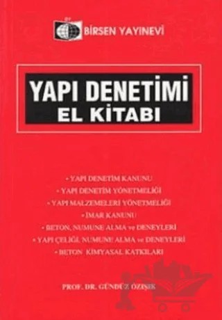 Yapı Denetimi El Kitabı – Gündüz Özışık – Birsen Yayınevi kitap kapağı