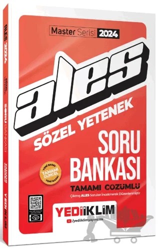 2024 ALES Sözel Yetenek Tamamı Çözümlü Soru Bankası – Kolektif – Yediiklim Yayınları kitap kapağı