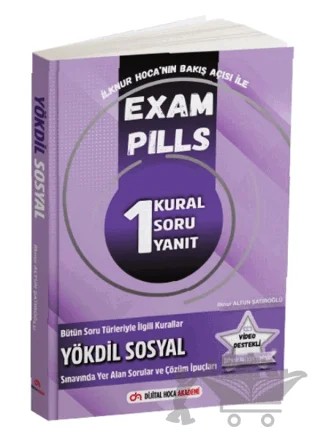 YÖKDİL Sosyal Exam Pills 1 Kural Soru Yanıt – İlknur Altun Şatıroğlu – Dijital Hoca kitap kapağı
