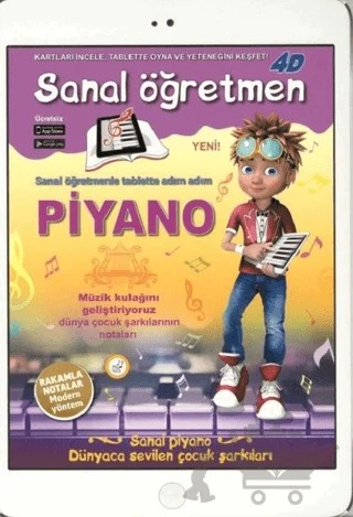Sanal Öğretmen - Piyano – Kolektif – Artge Kids kitap kapağı