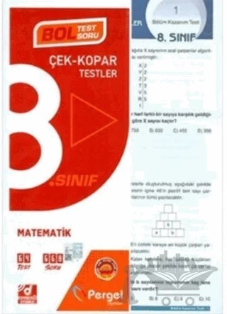 8. Sınıf Matematik Çek Kopar Yaprak Test – Kolektif – Pergel Yayınları kitap kapağı
